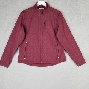 Ariat Real Softshell Jacket Women's Large Southwestern Full Zip Fleece Lined